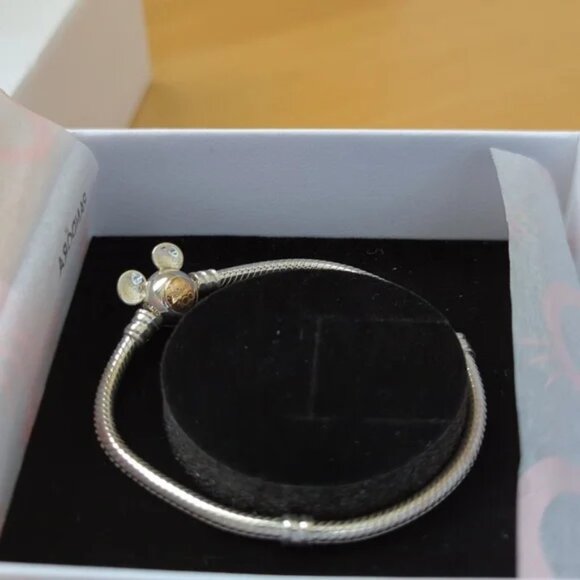 Pandora Disney 100th Anniversary Moments Snake Chain Bracelet Brand New - Picture 8 of 15